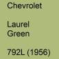 Preview: Chevrolet, Laurel Green, 792L (1956).